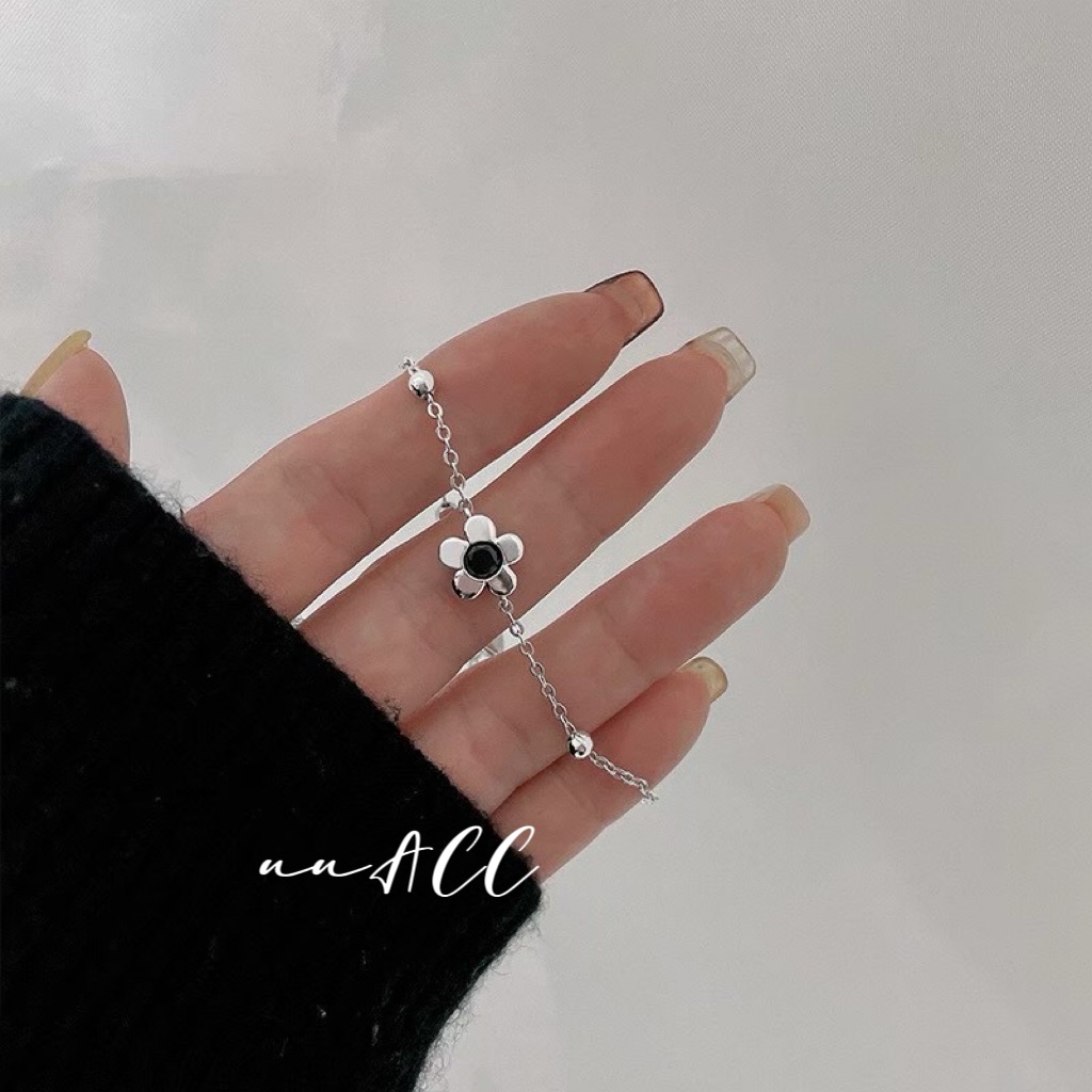 S925黑色笑話手鏈