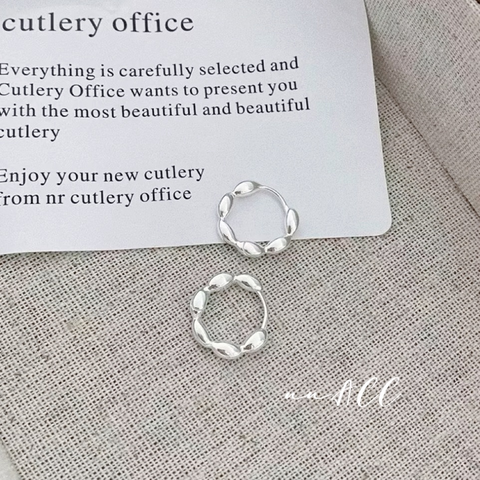 正韓純銀米粒耳扣🇰🇷