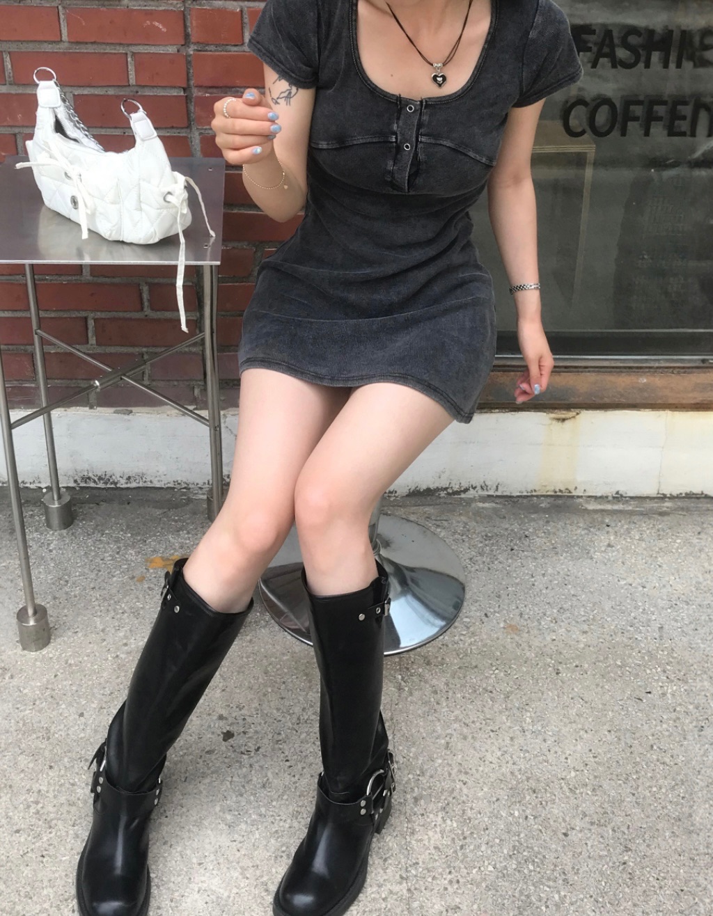 피츠 링 버클 롱 BOOTS