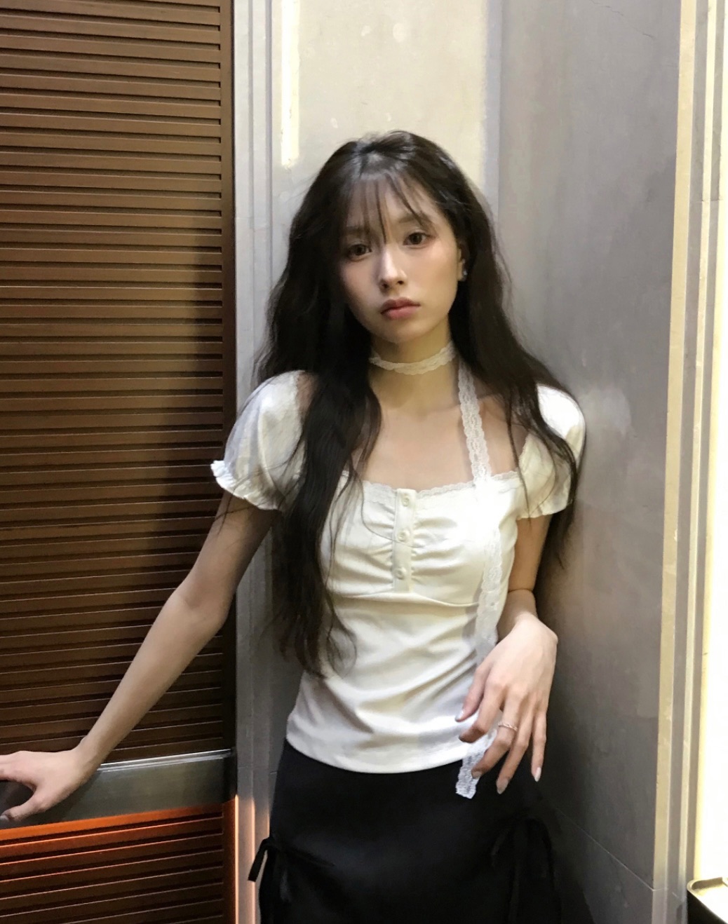 엘라 슬림 스퀘어 TOP （ 타이SET ）
