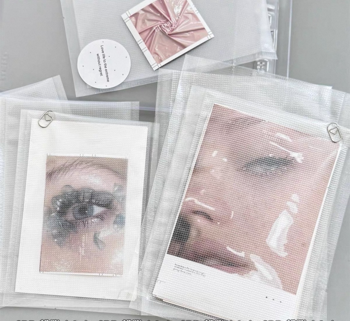 現貨-紋理平口袋15*20