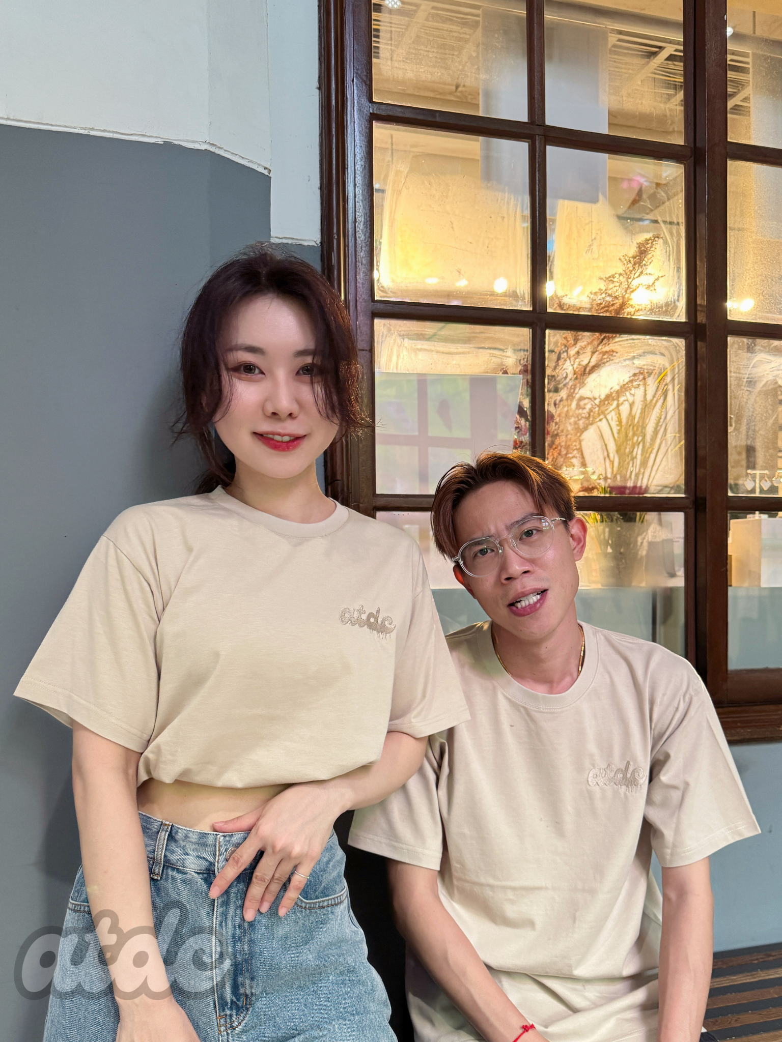 質感logoTEE（奶茶色）