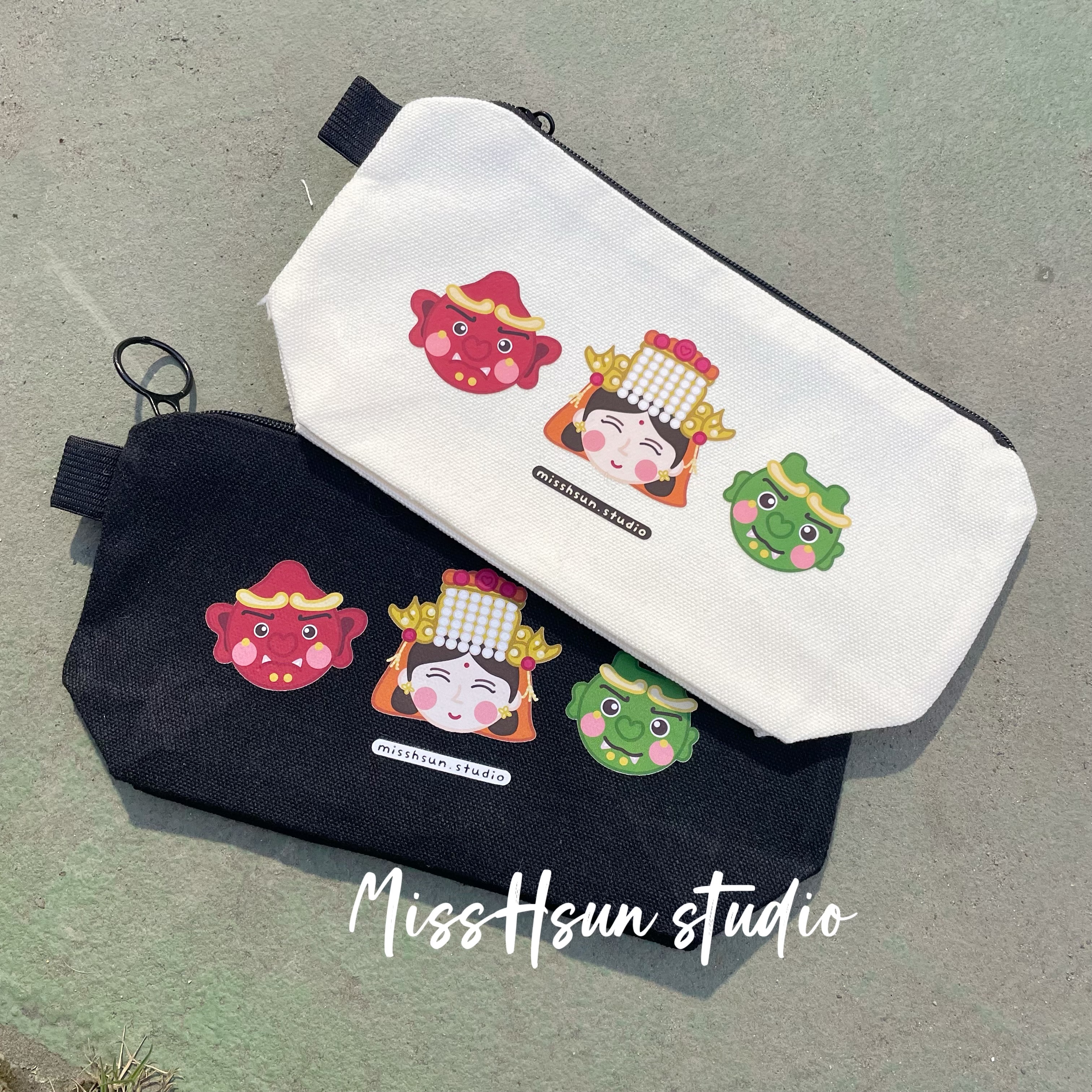 愛媽祖｜帆布筆袋