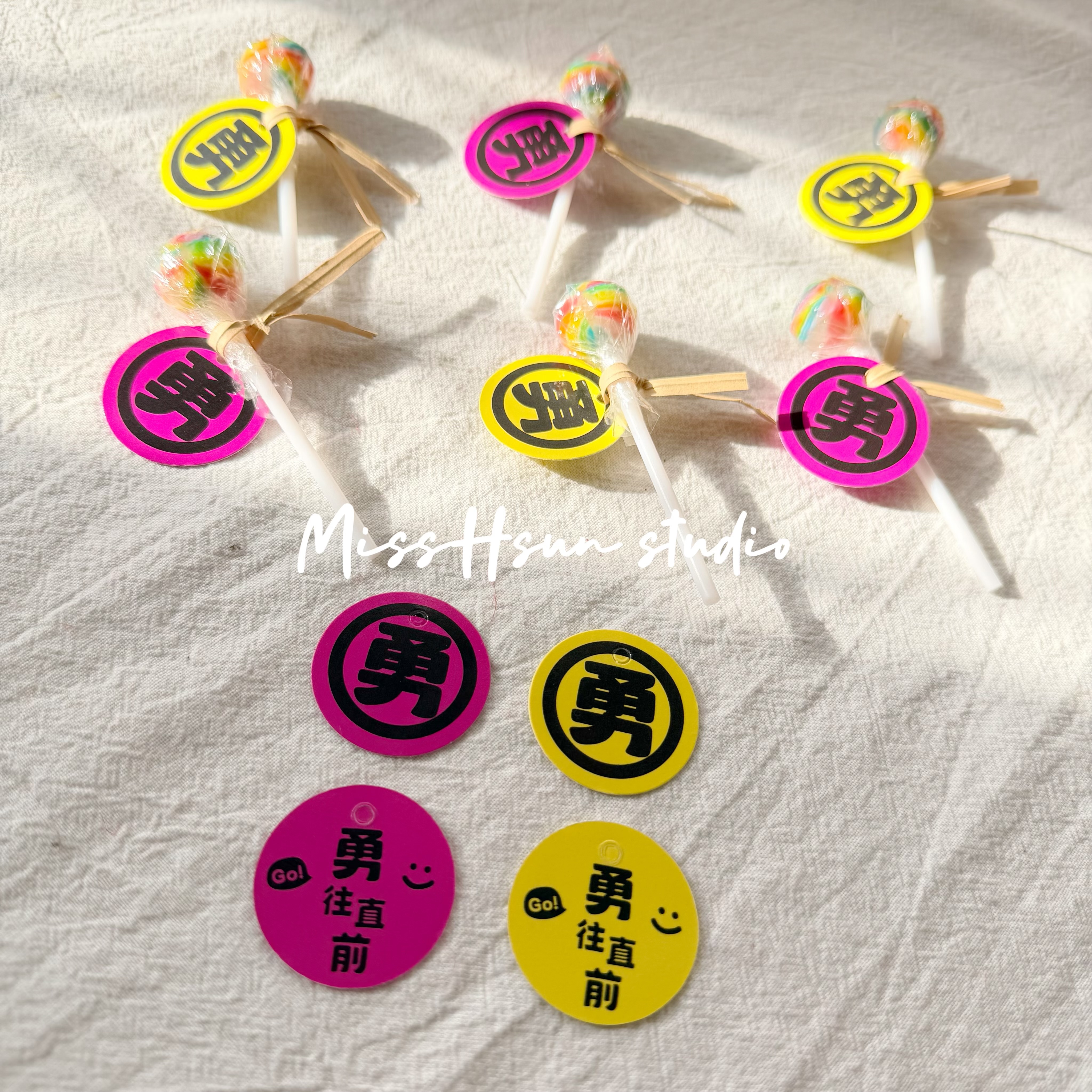 勇字防潑水吊牌｜1卡6枚