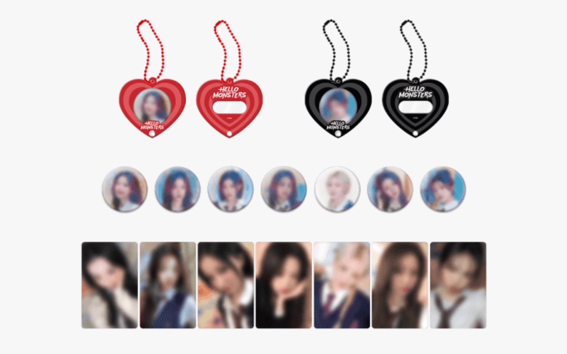 [HELLOMONSTERSTOUR] BABYMONSTER 隨機壓克力鑰匙圈＋徽章組合
