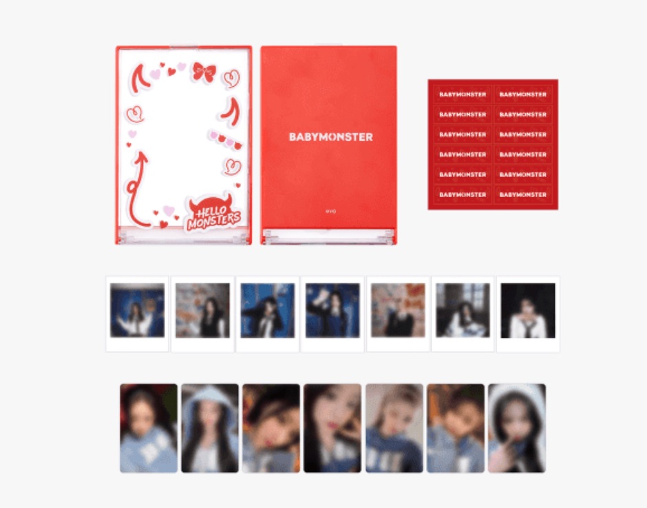 [HELLOMONSTERSTOUR] BABYMONSTER 鏡面小卡展示架組