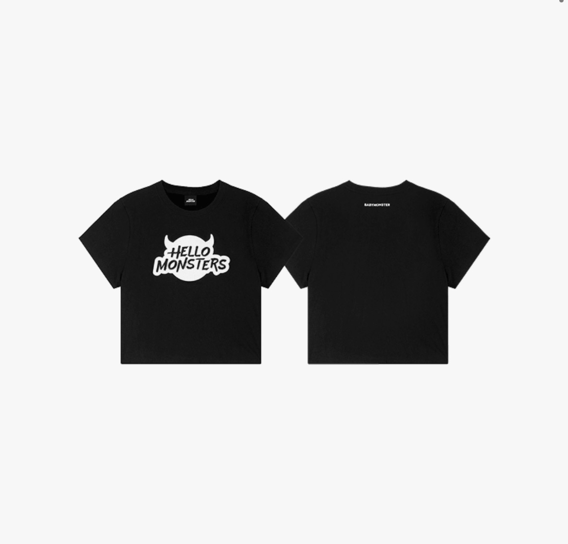 [HELLOMONSTERSTOUR]  短版 T 恤（CROP TEE）