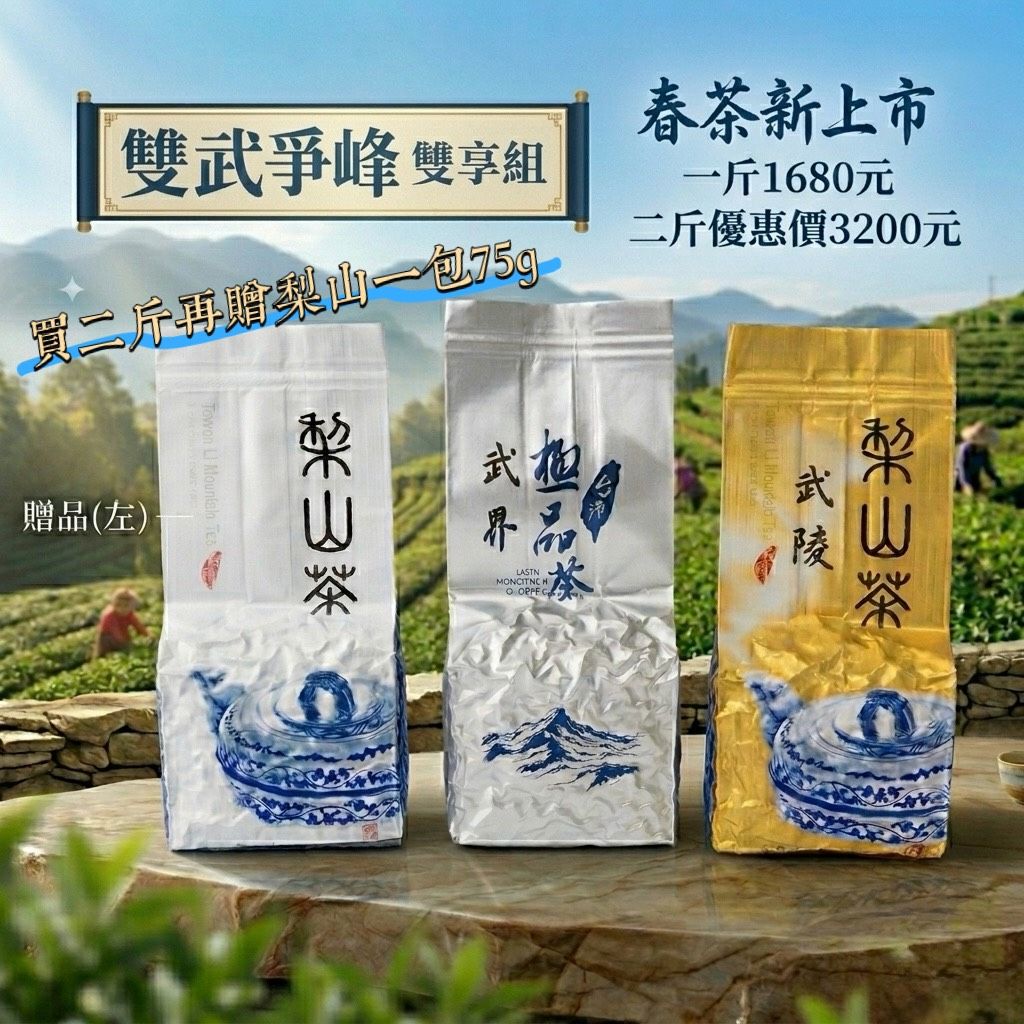 【雙武爭峰 雙享組】— 武陵五界 ╳ 武陵梨山茶