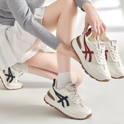 1311 韓版潮流配色 女生運動休閒鞋 透氣好穿 百搭小白鞋 微增高球鞋