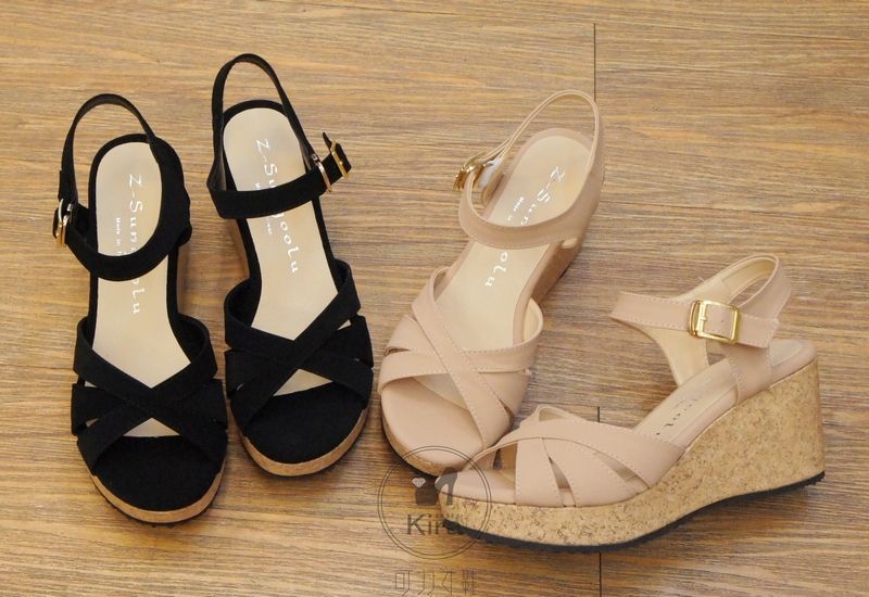 🌸夏季新品🌸MIT百搭顯瘦 露趾涼鞋 厚底涼鞋 楔型涼鞋