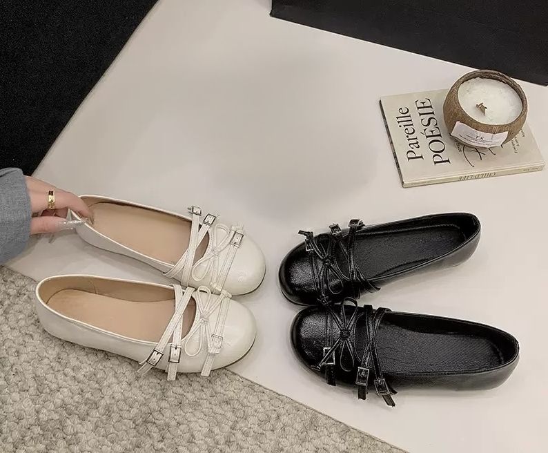 【可力女鞋】2026爆款 百搭 圓頭 多帶瑪莉珍鞋 交叉帶 芭蕾舞鞋 復古風 平底包鞋 娃娃鞋 好穿軟底