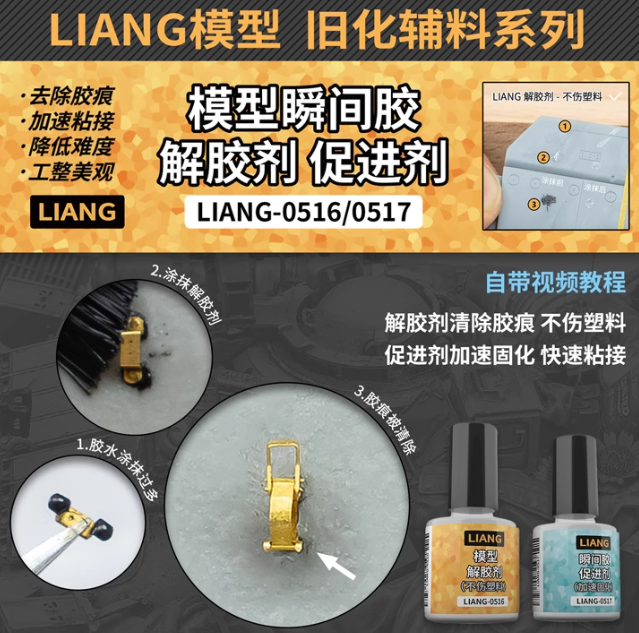 Liang瞬間膠解膠以及促進劑