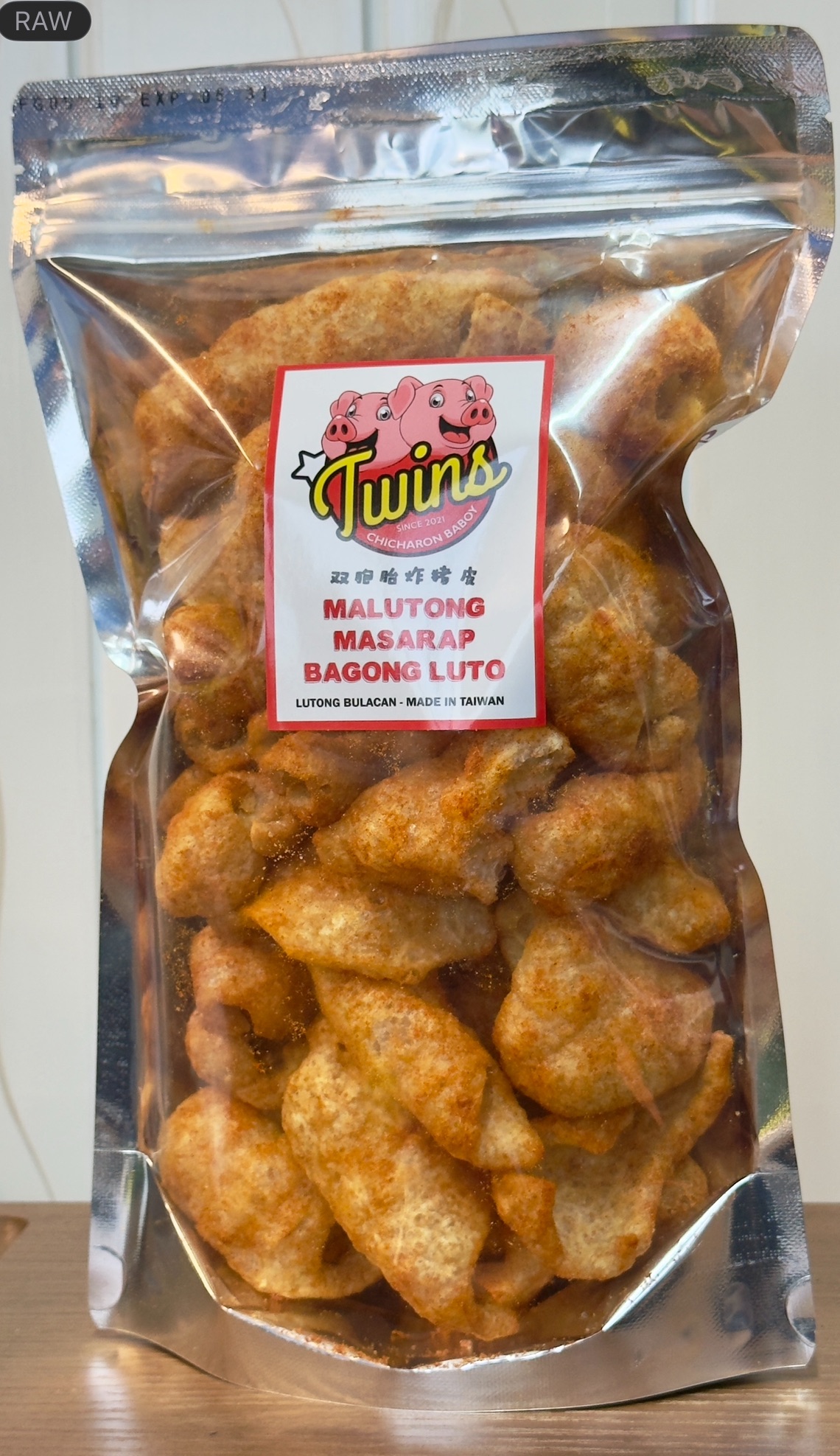 Twins spicy chicharron balat