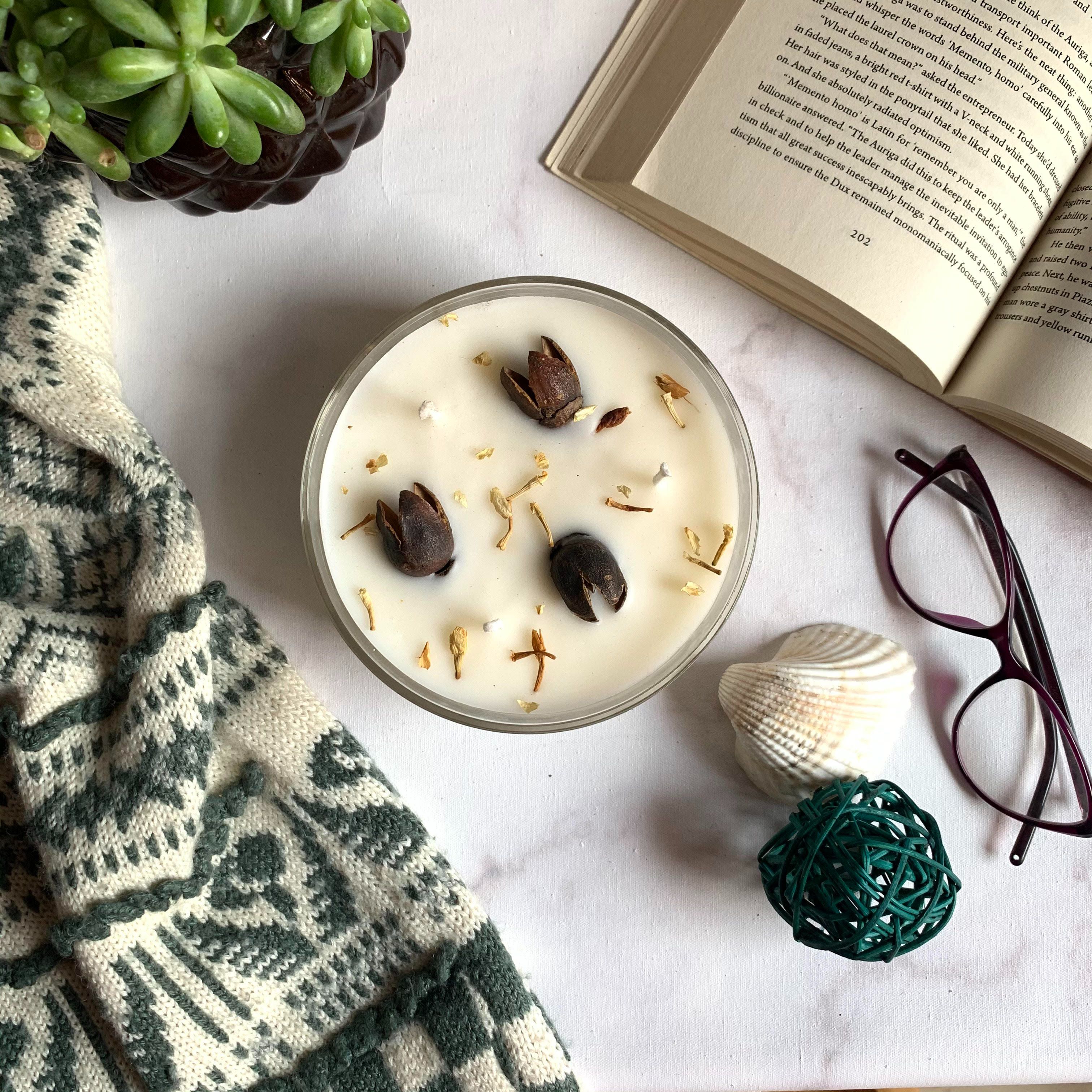 「心輪×豐盛」感恩蠟燭｜金銀花茉莉