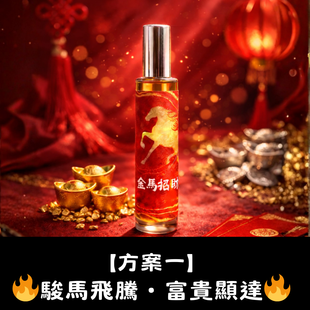 🐎 新春開運大禮包【方案一】🔥駿馬飛騰・富貴顯達🔥精油能量噴霧組合包