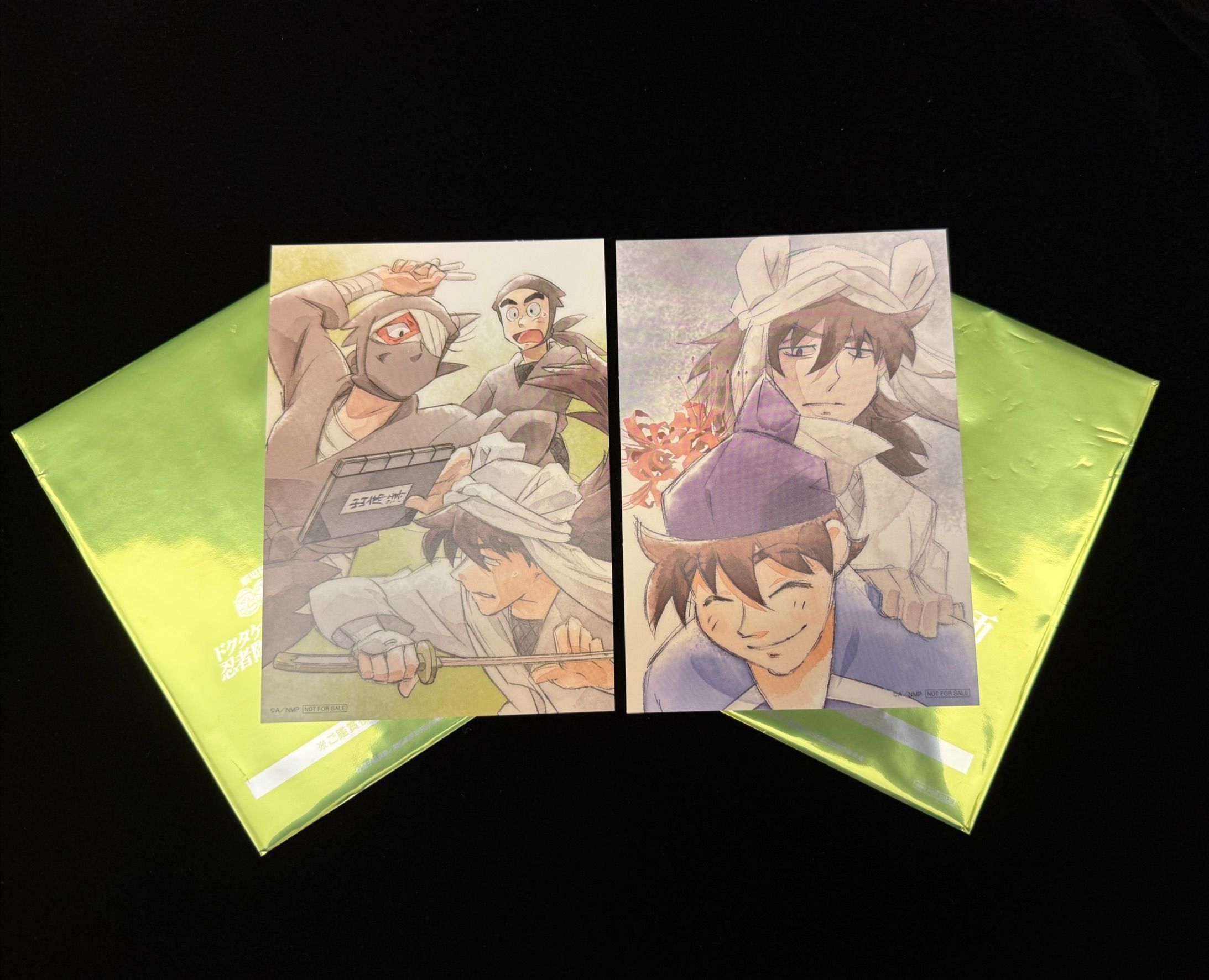 日本電影特典-明信片/天鬼＆土井+雜渡＆天鬼＆尊奈門（兩張合售）