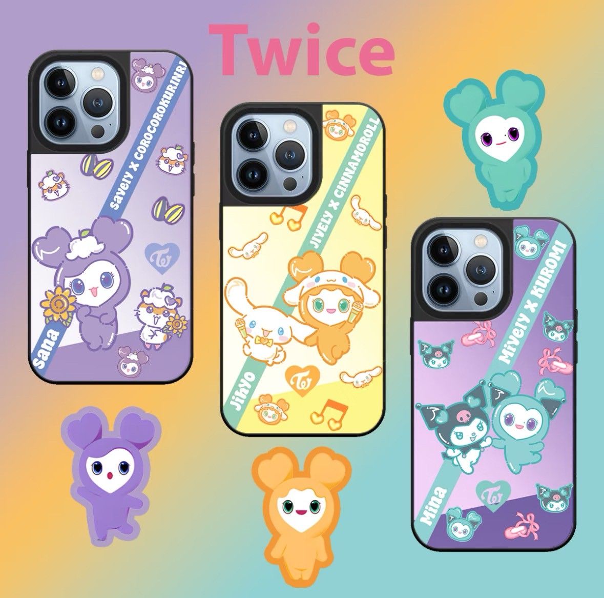 💓TWICE LOVELYS×SANRIO 飯製款iPhone手機殼