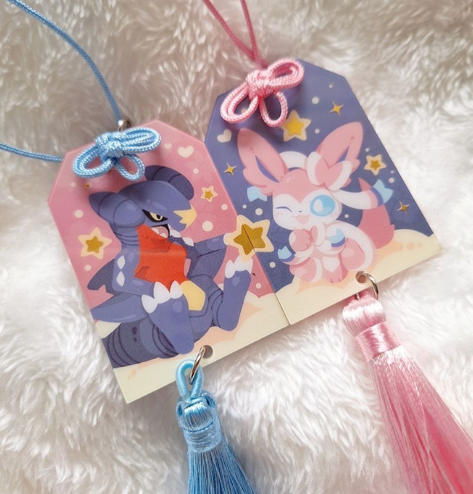 貼貼御守 - 仙子伊布 x 烈咬陸鯊