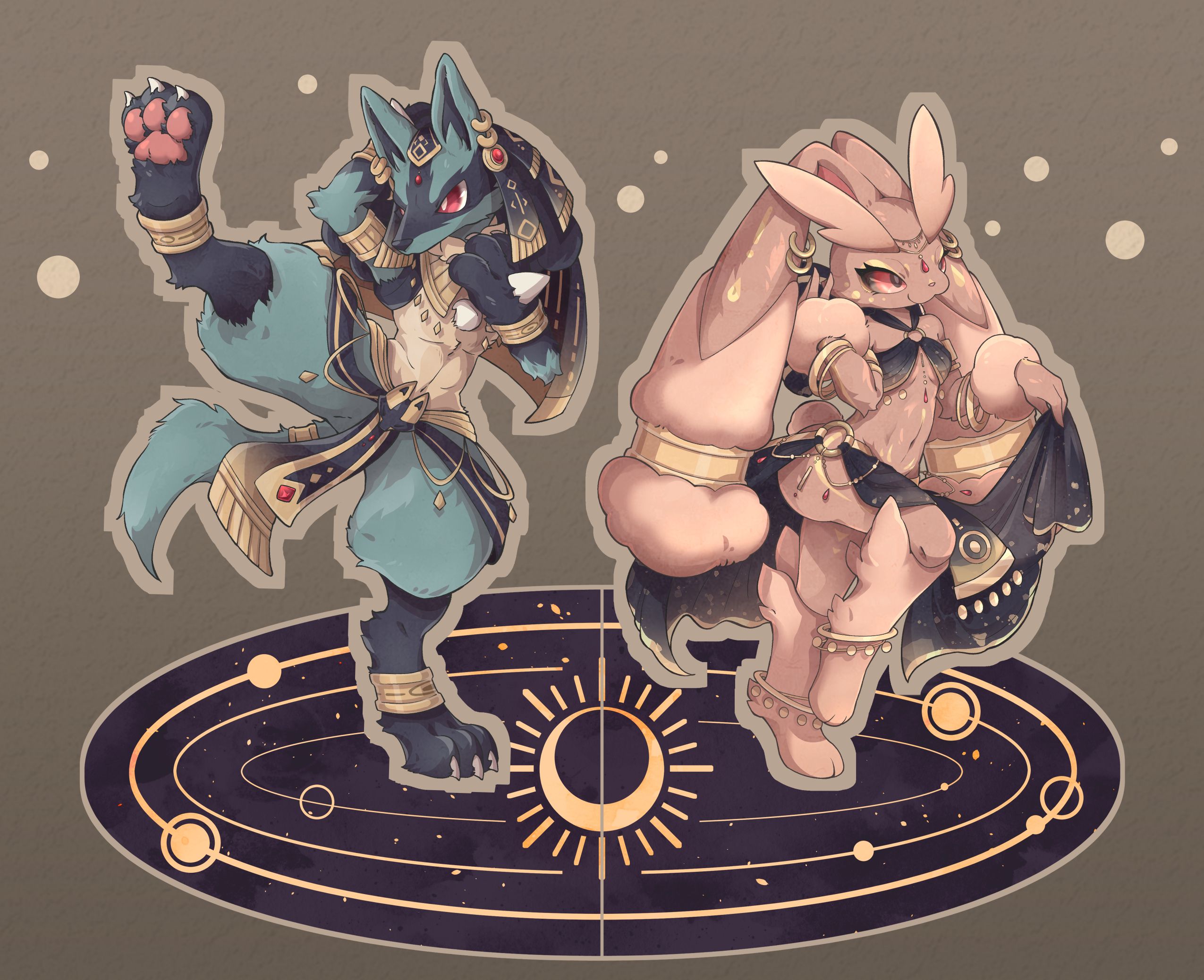 異域路卡利歐-雙面立牌