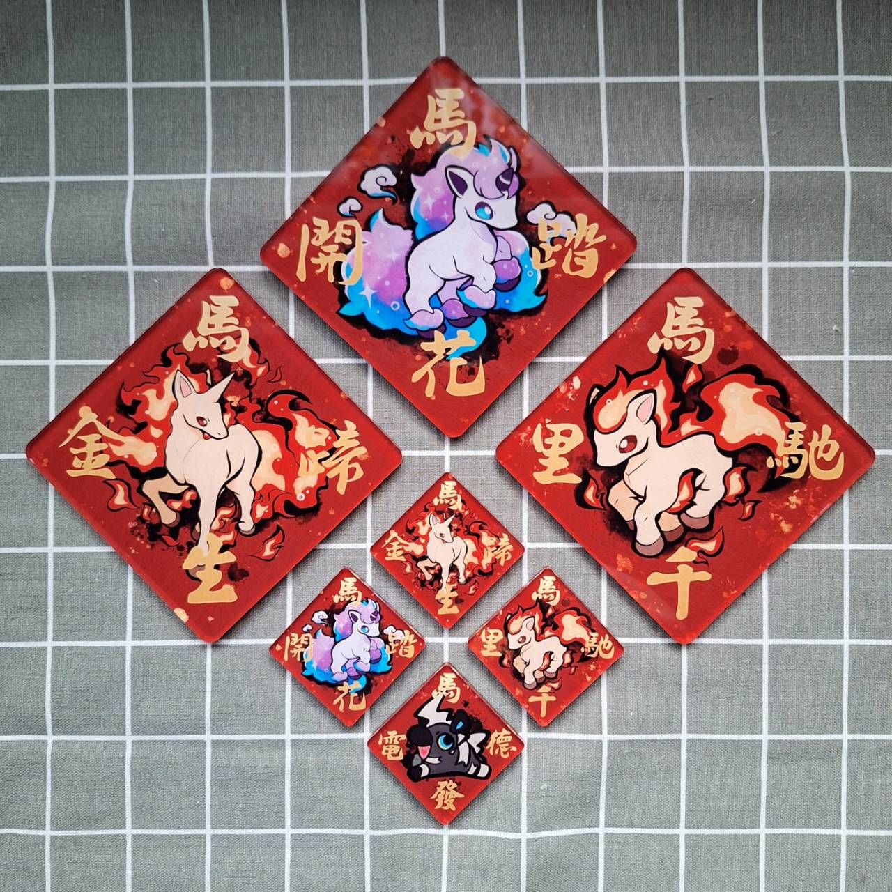 寶可夢春聯磁鐵-三入套組