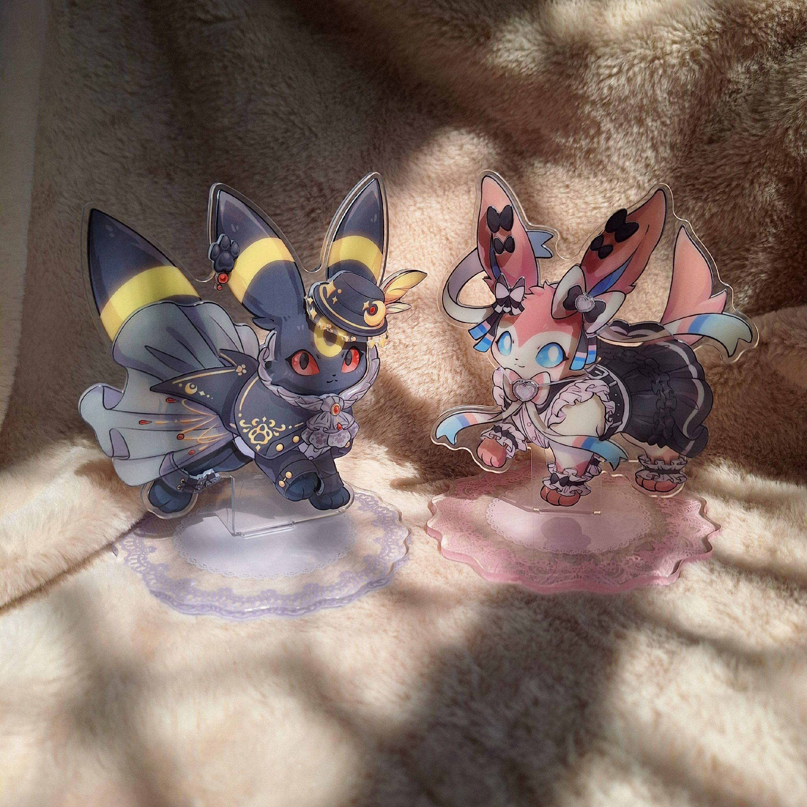 仙子＆月亮伊布 - 換裝磁吸壓克力立牌