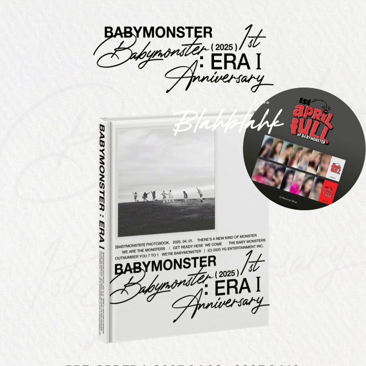 BABYMONSTER 1st APRIL FULL 一週年紀念 寫真書 官方周邊