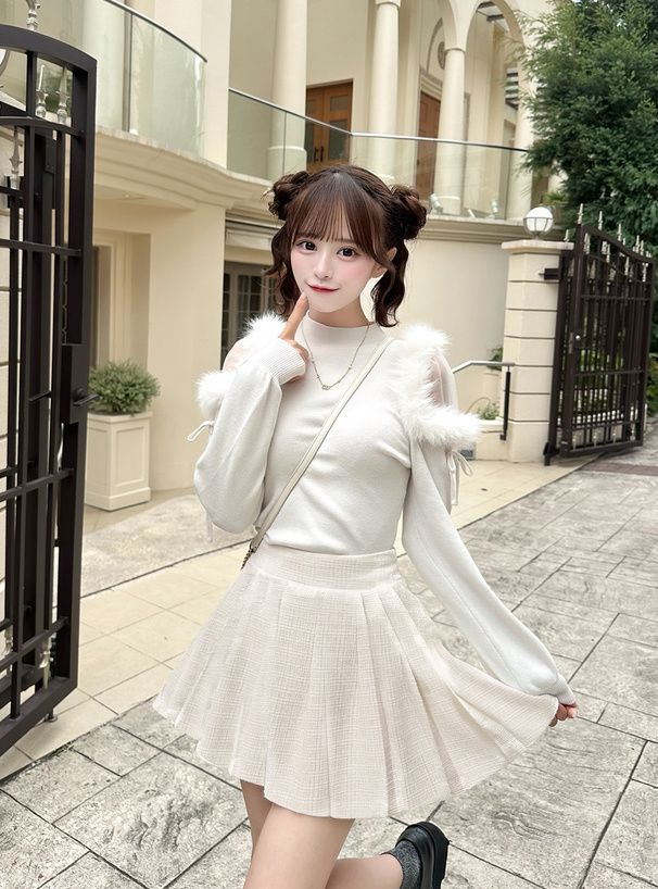 2897 毛肩針織上衣