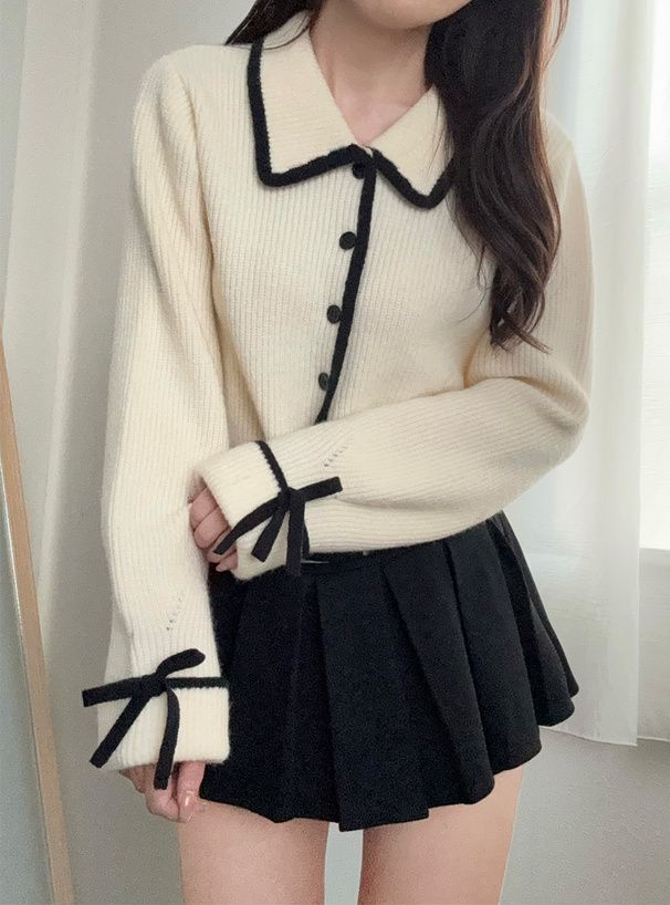3631 滾邊針織開衫