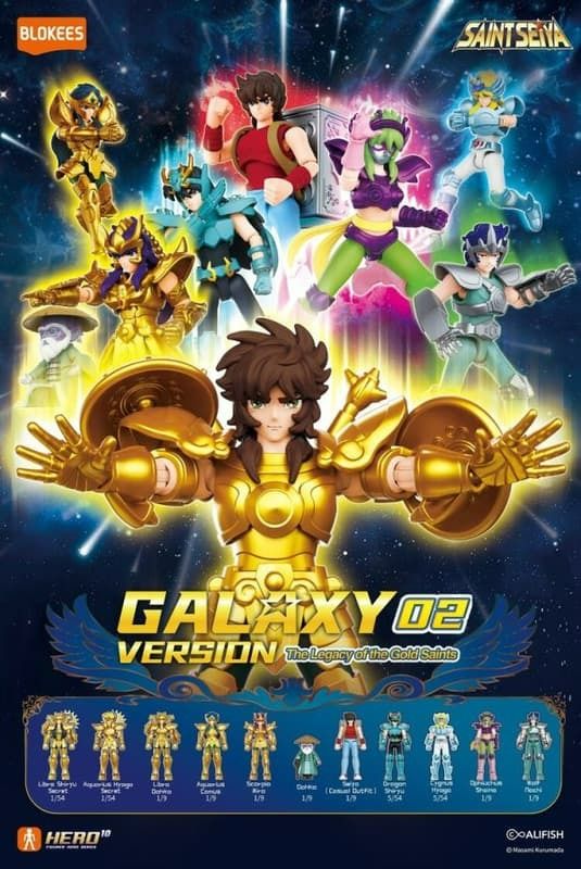 {千之國} 預購10月 布魯可 聖鬥士星矢 群星版 第二彈 黃金的傳承 可動積木公仔 中盒九入 9月14日截止