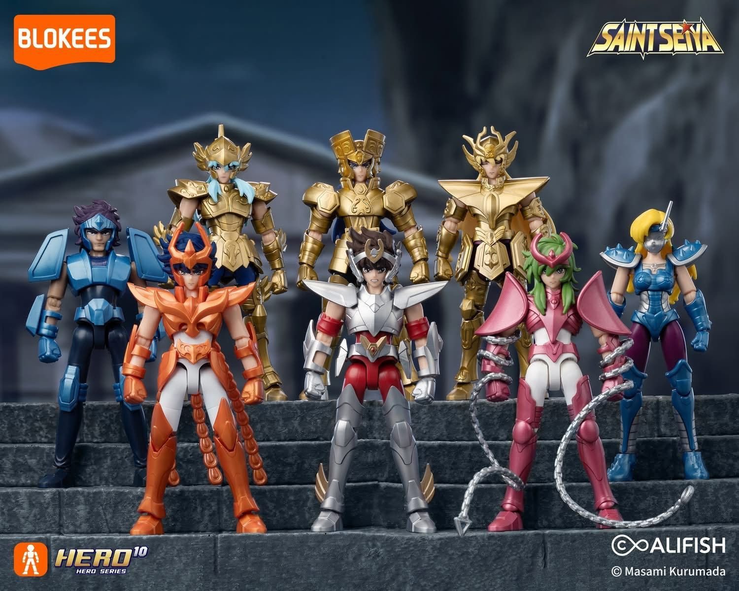 {千之國} 預購第2季 布魯可 積木公仔 聖鬥士星矢 群星版 第四彈 盲盒 中盒9入