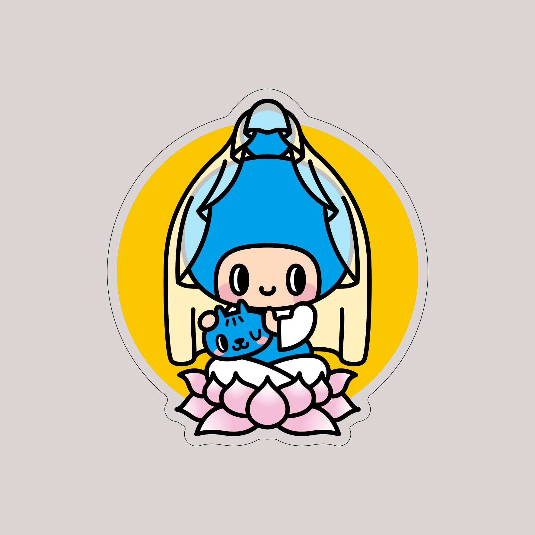 造型防水透明貼紙 祈福系列