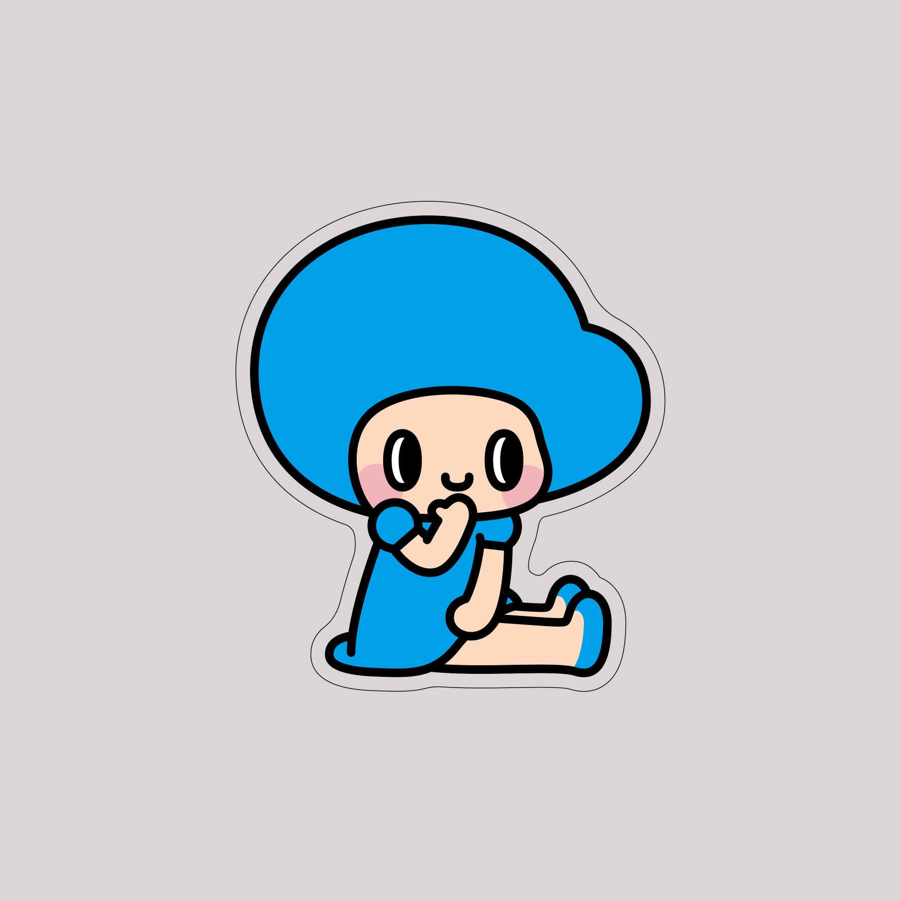 造型防水透明貼紙 aiko日常系列