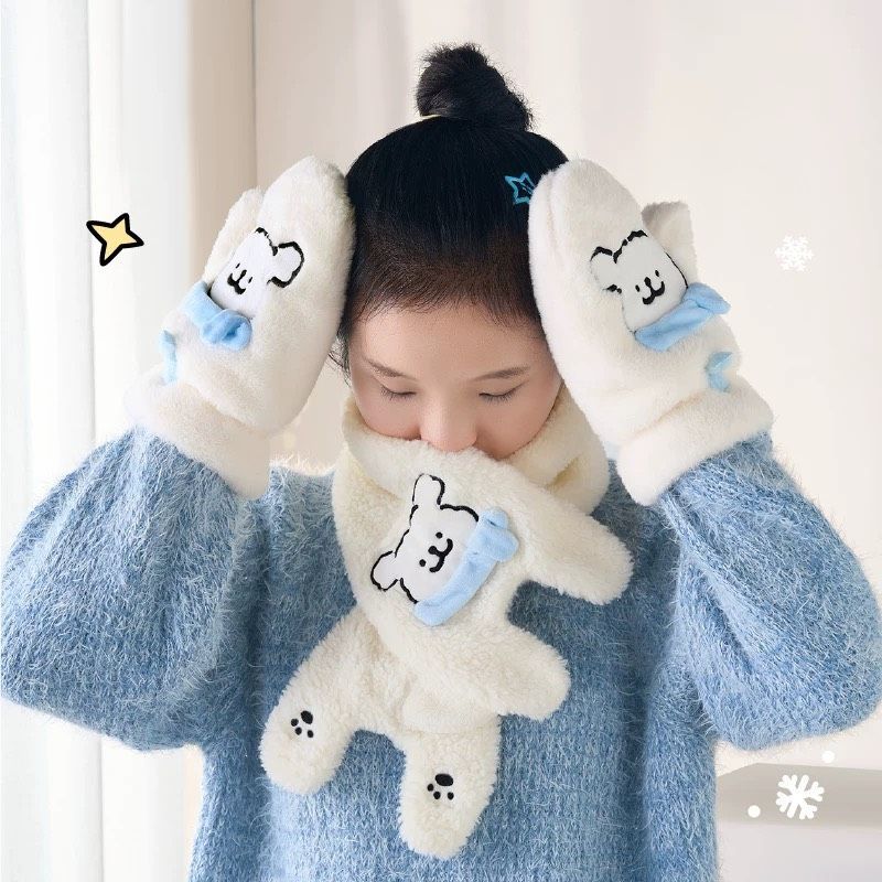 線條小狗圍巾（預購需14-28天工作天）