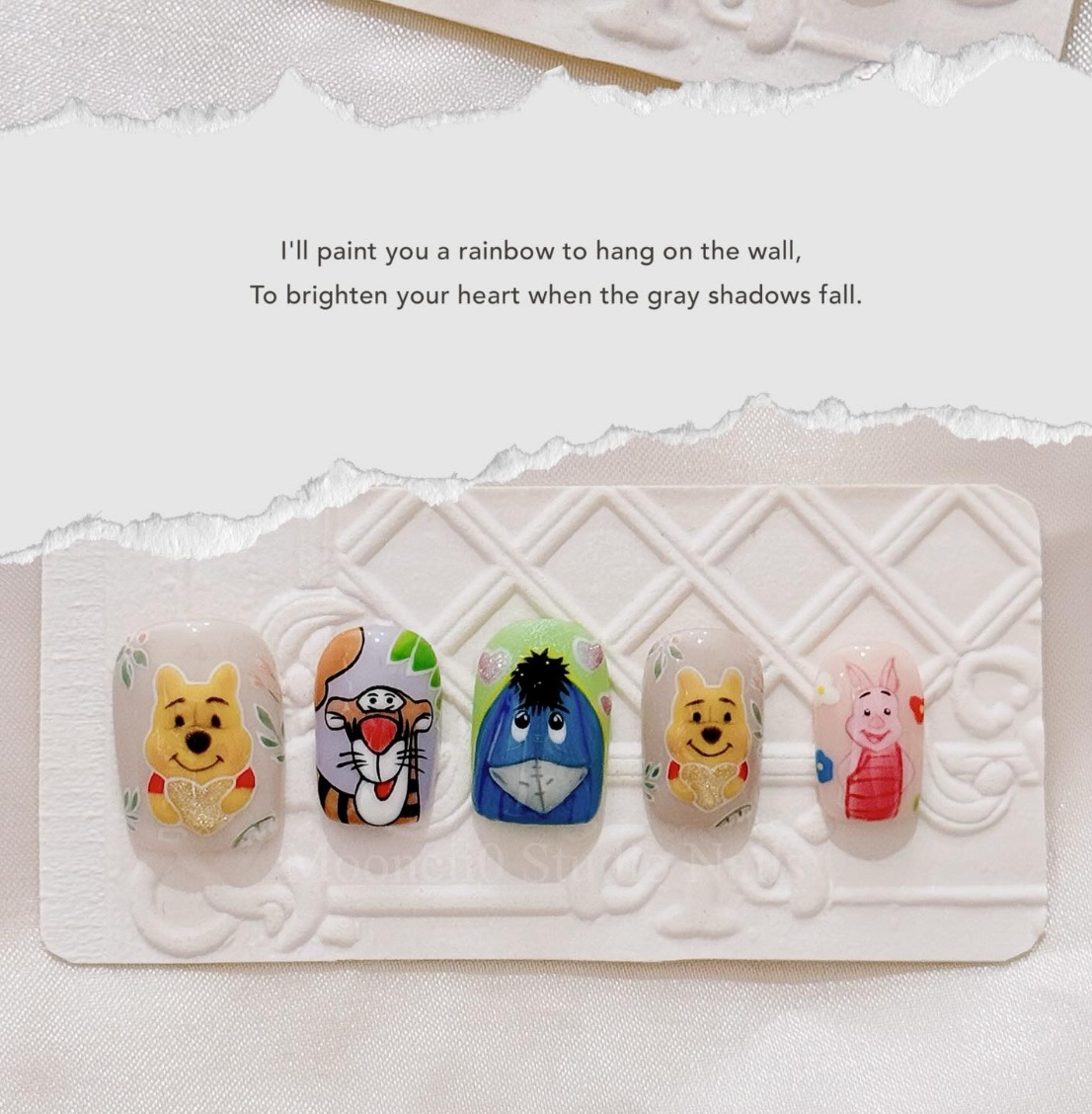 全手繪圖案（如圖）5指