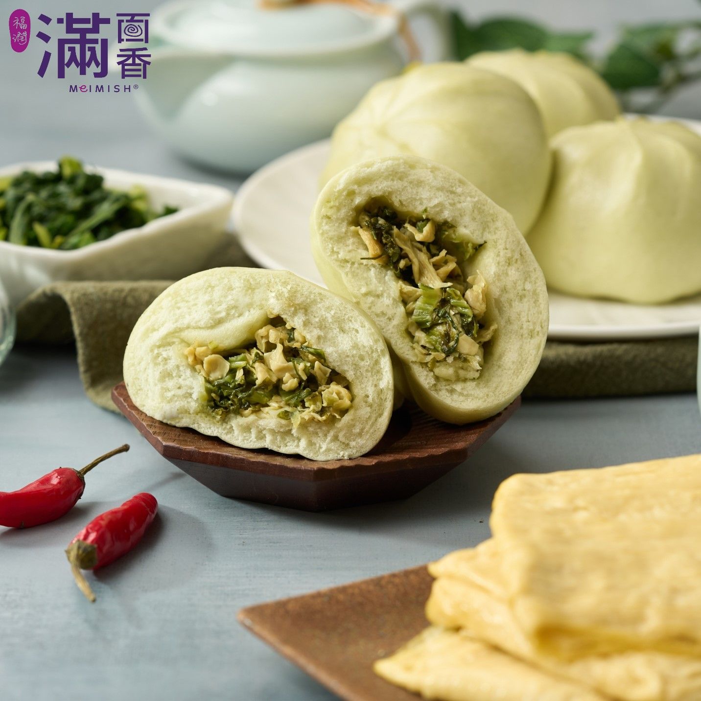 【滿面香】雪菜腐皮包-4入裝