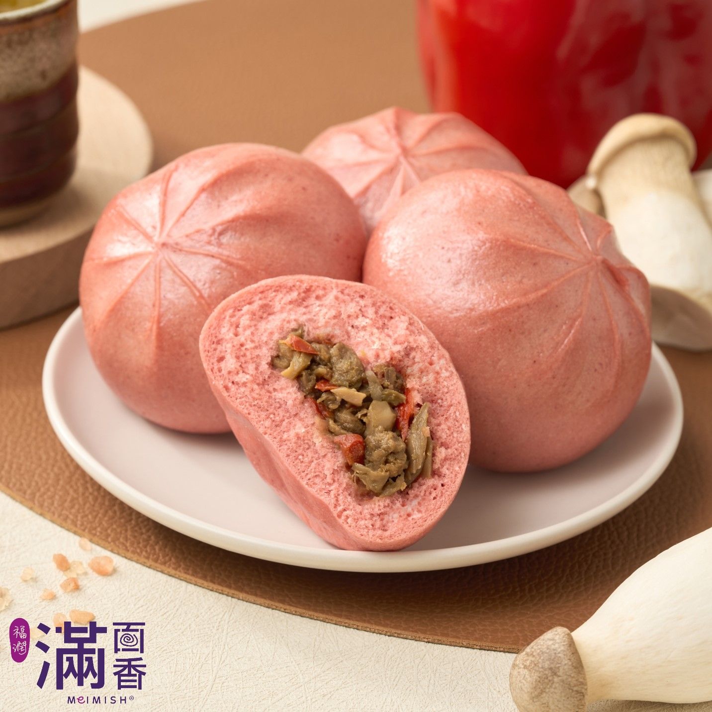 【滿面香】三杯素肉包-4入裝