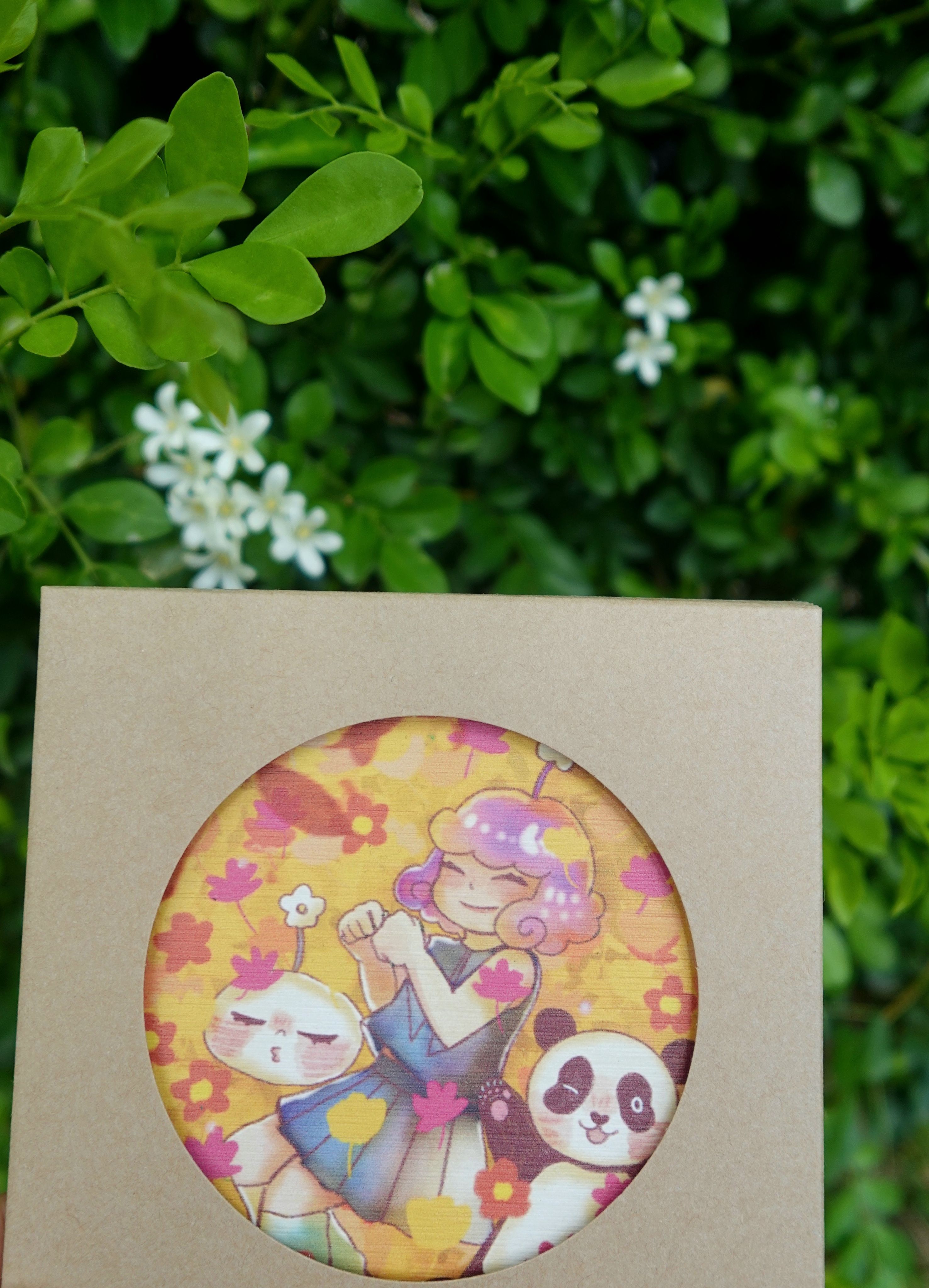 希姆 杯墊 珪藻土 原創 四季