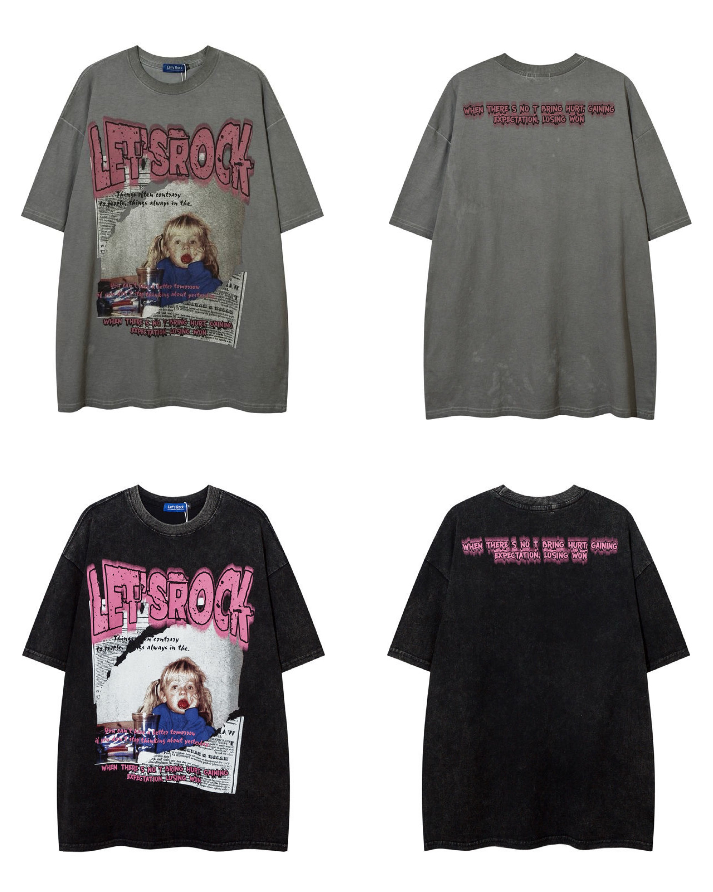 Oversize水洗T系列（男女都可以穿）🔥