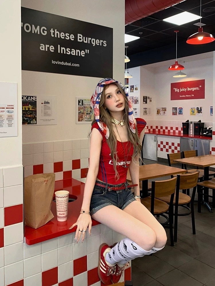 美式印花背心球衣🇺🇸