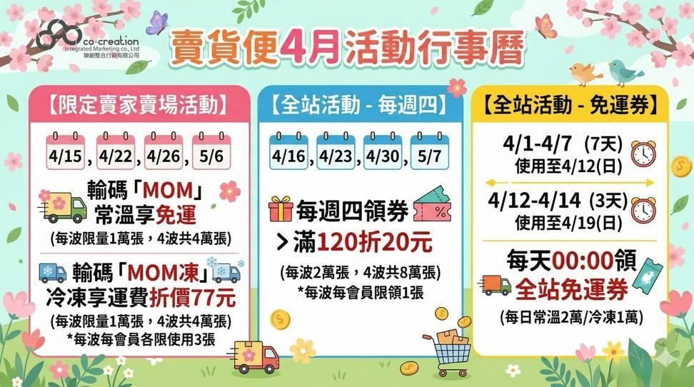 ⚠️賣貨便官方有優惠券活動，可領券再下單