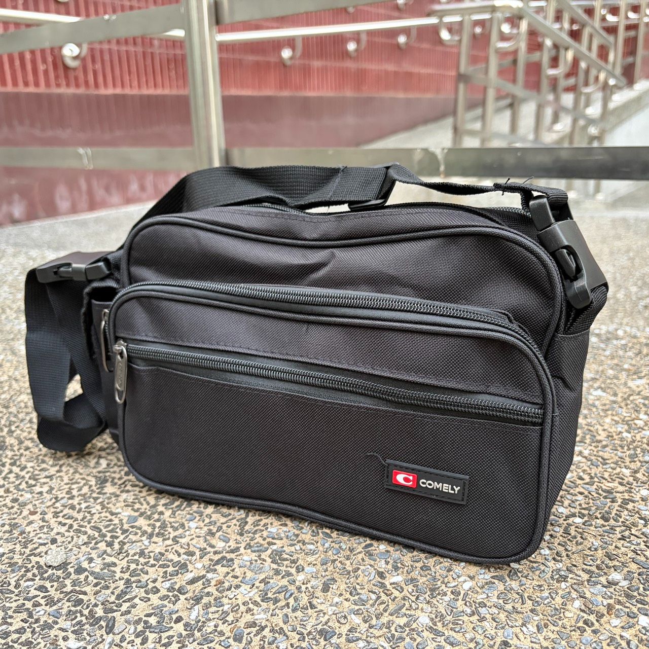 COMELY 多格層斜背包 腰包 #315