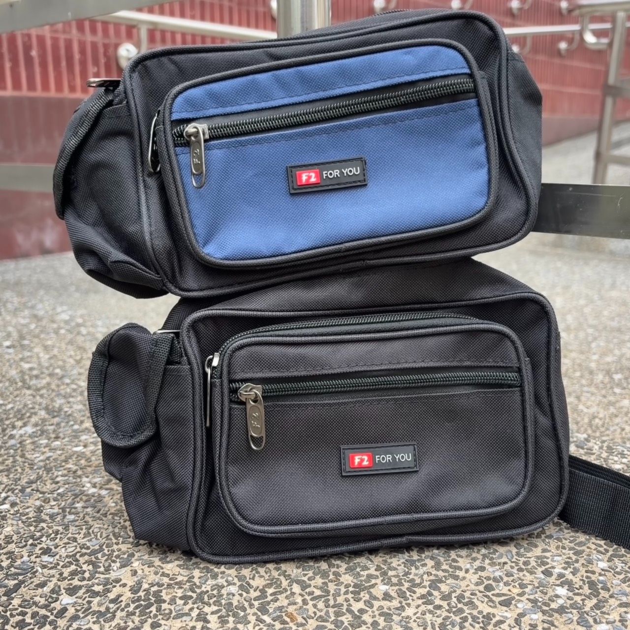 F2 多格層小腰包 斜背包 肩包 #107