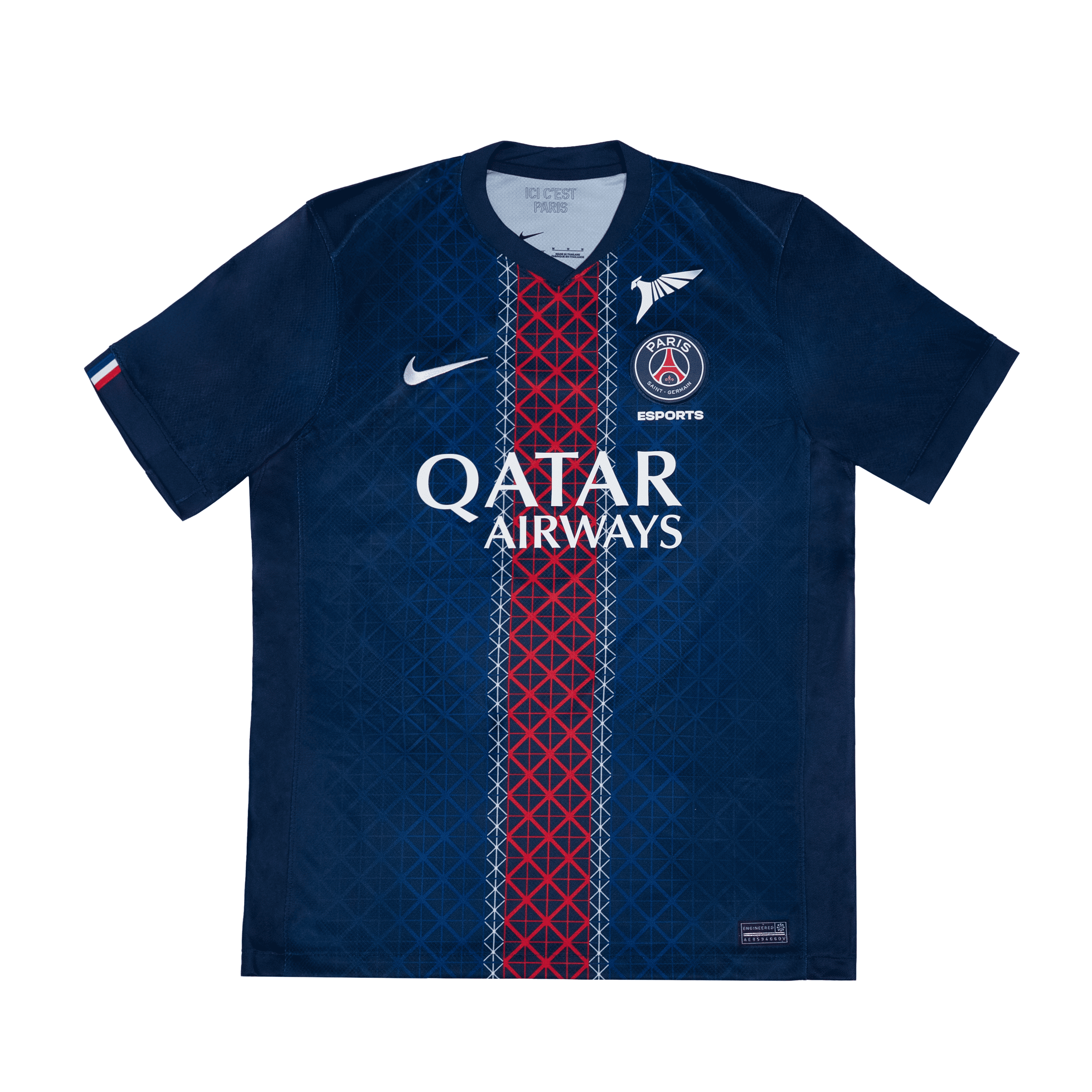 PSG TALON 25/26 主場隊服：無選手ID、贊助商及卡達航空Logo版本