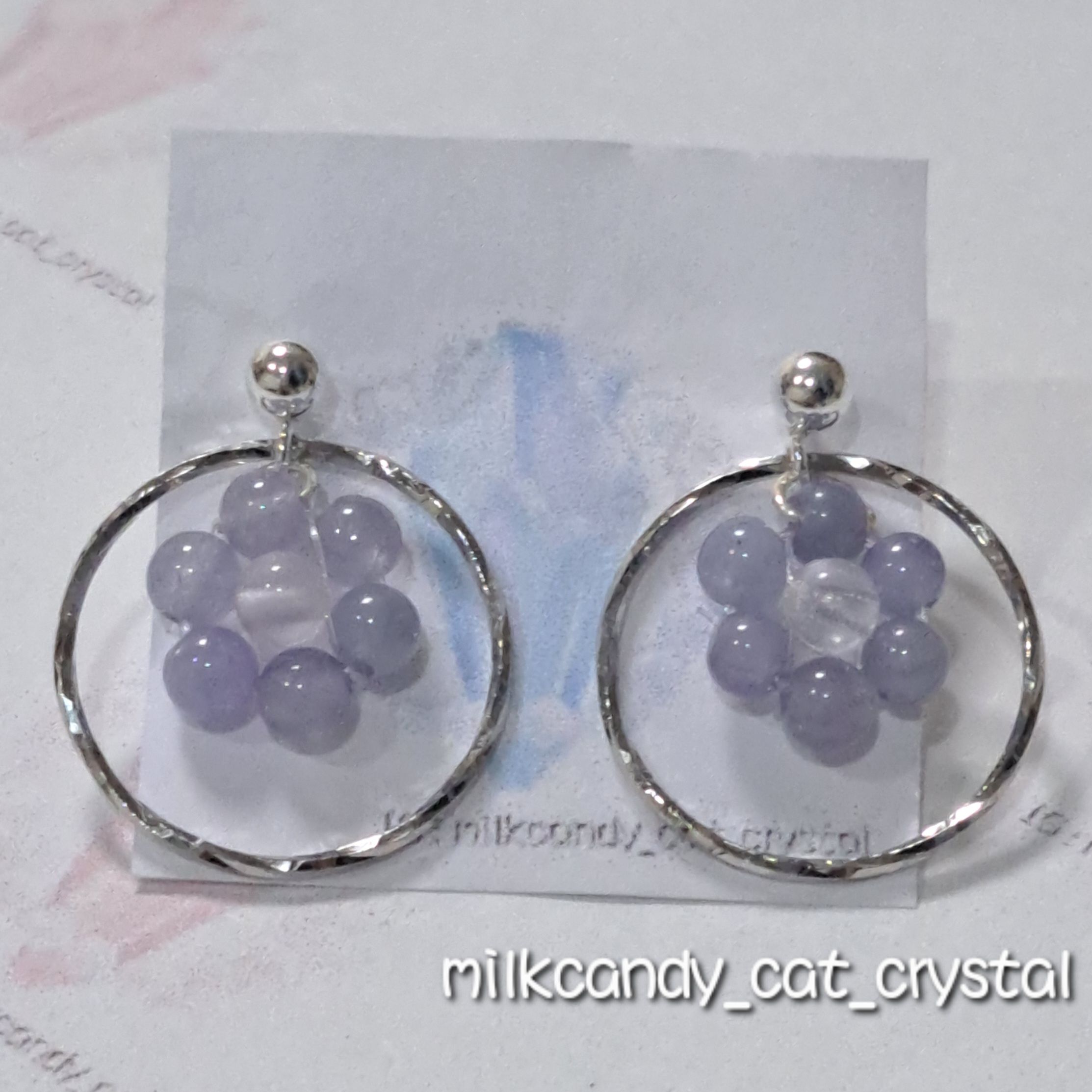 《藍夢》丹泉石純銀耳環