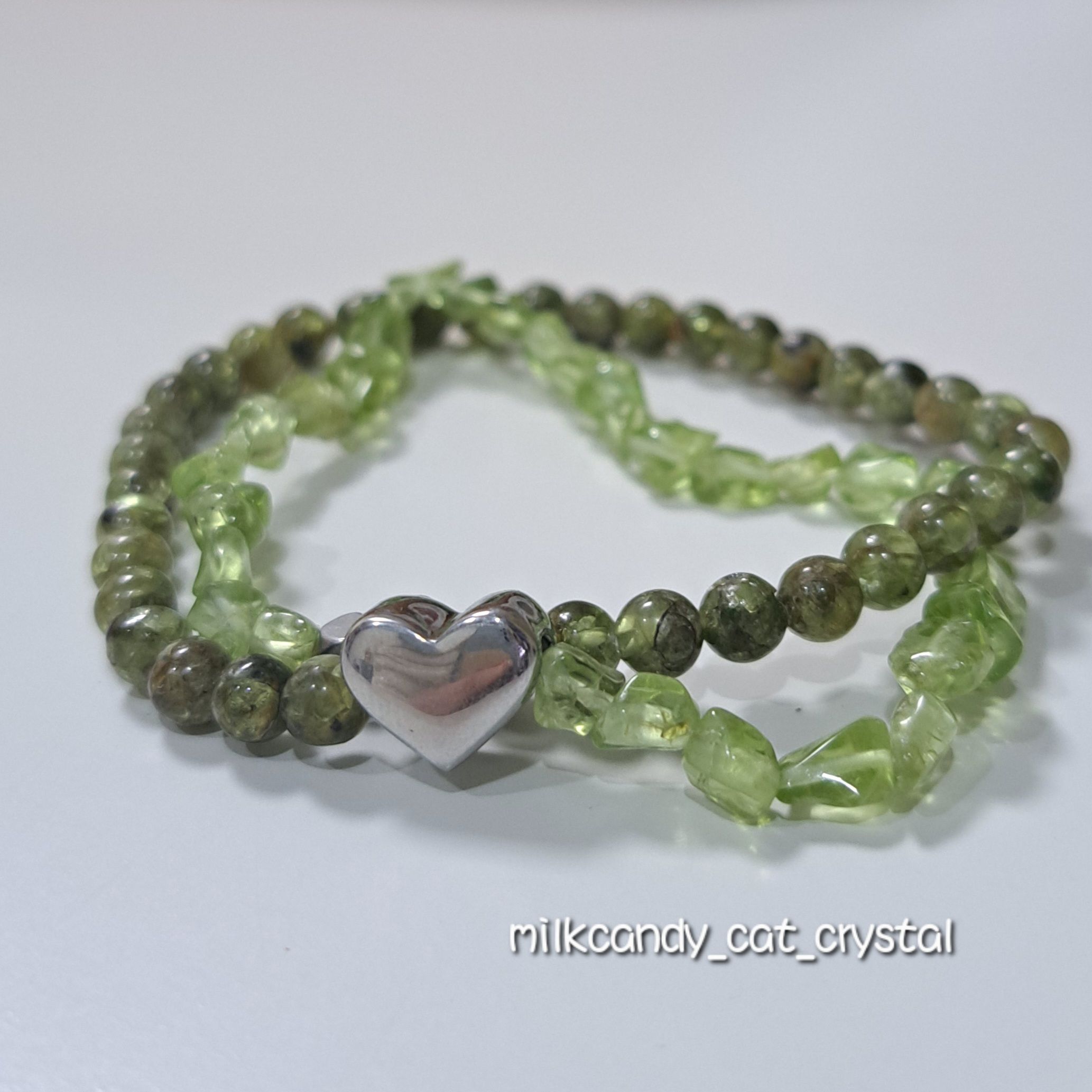 橄欖石雙圈 /魔盒 福利款  醫療鋼 八月生辰石