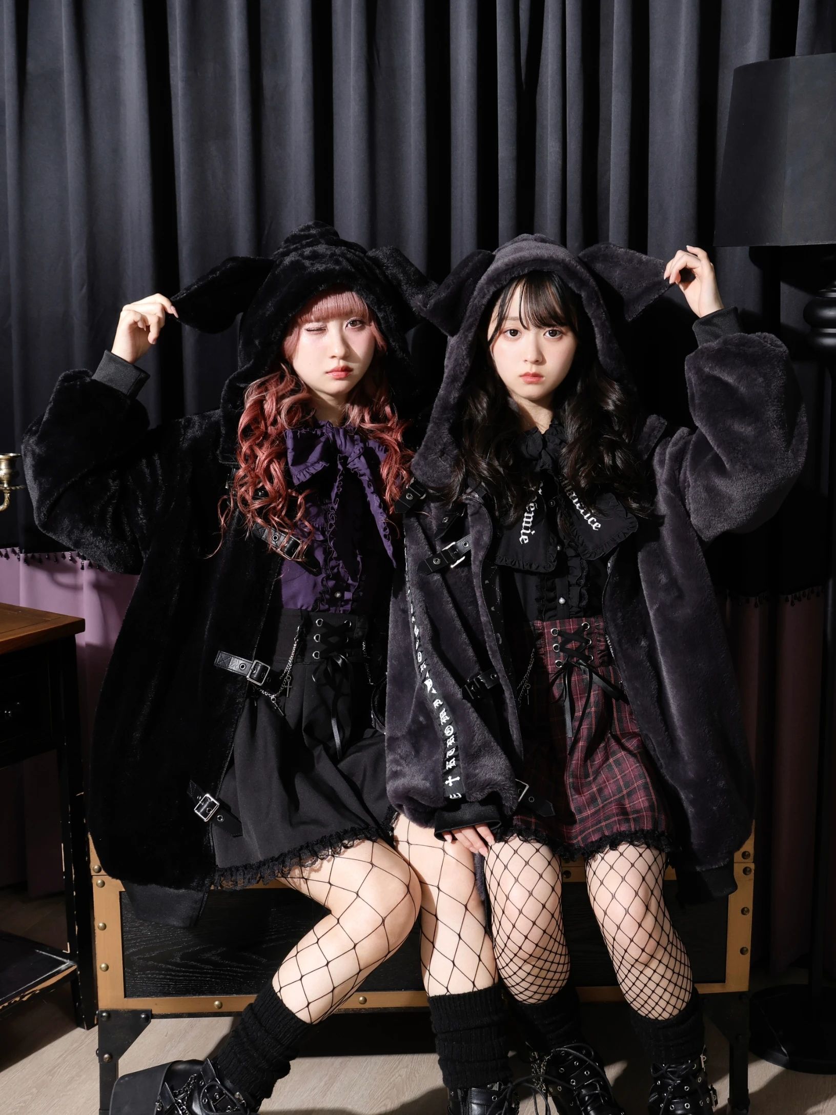 【NOEMIE】-三麗鷗連帽毛絨外套