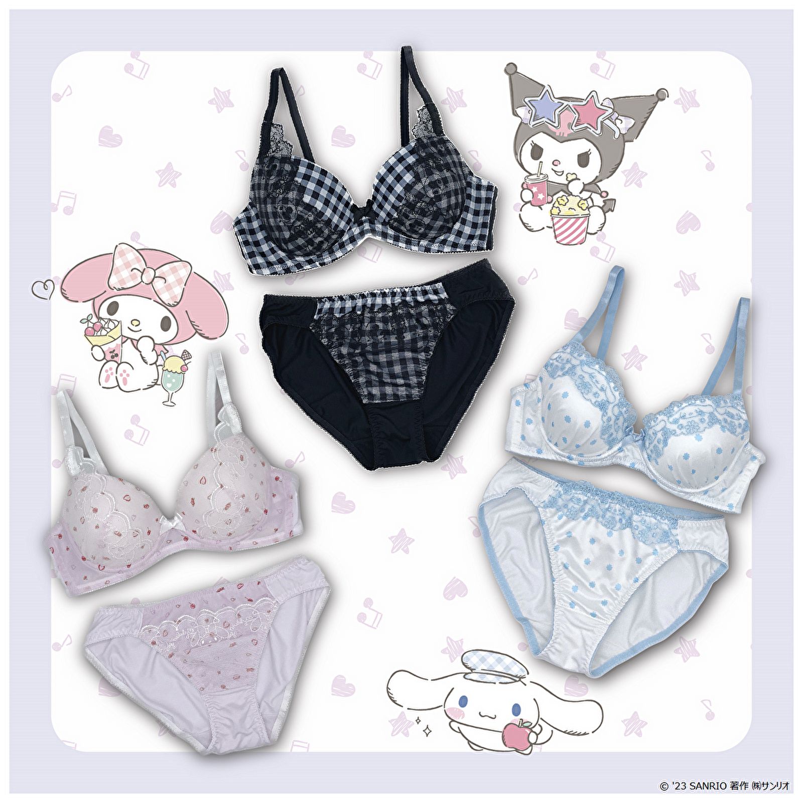 三麗鷗聯名-內衣內褲：