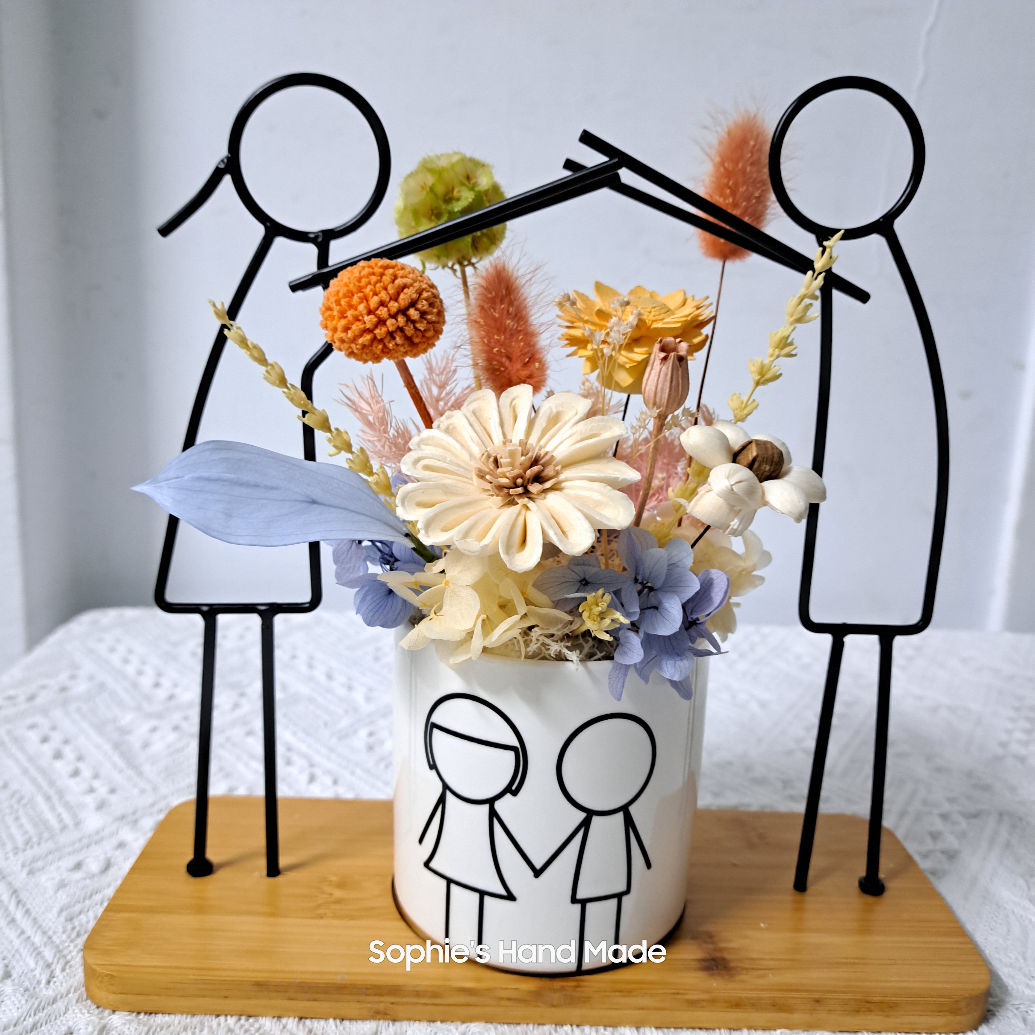 較長備貨 情侶款桌花