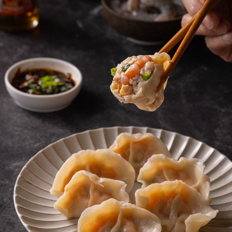 鮮蝦豬肉水餃【大水餃12顆】限量販售中~