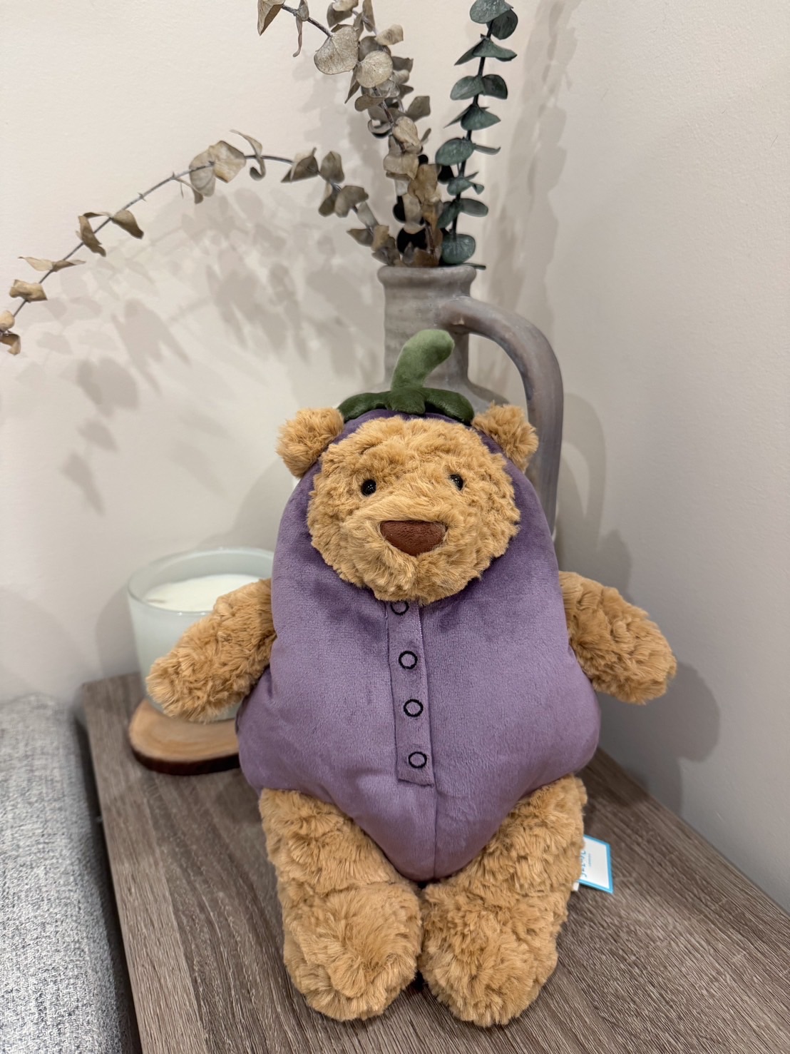 全新 Jellycat 正品| 茄子巴賽羅熊/茄子熊 $2999